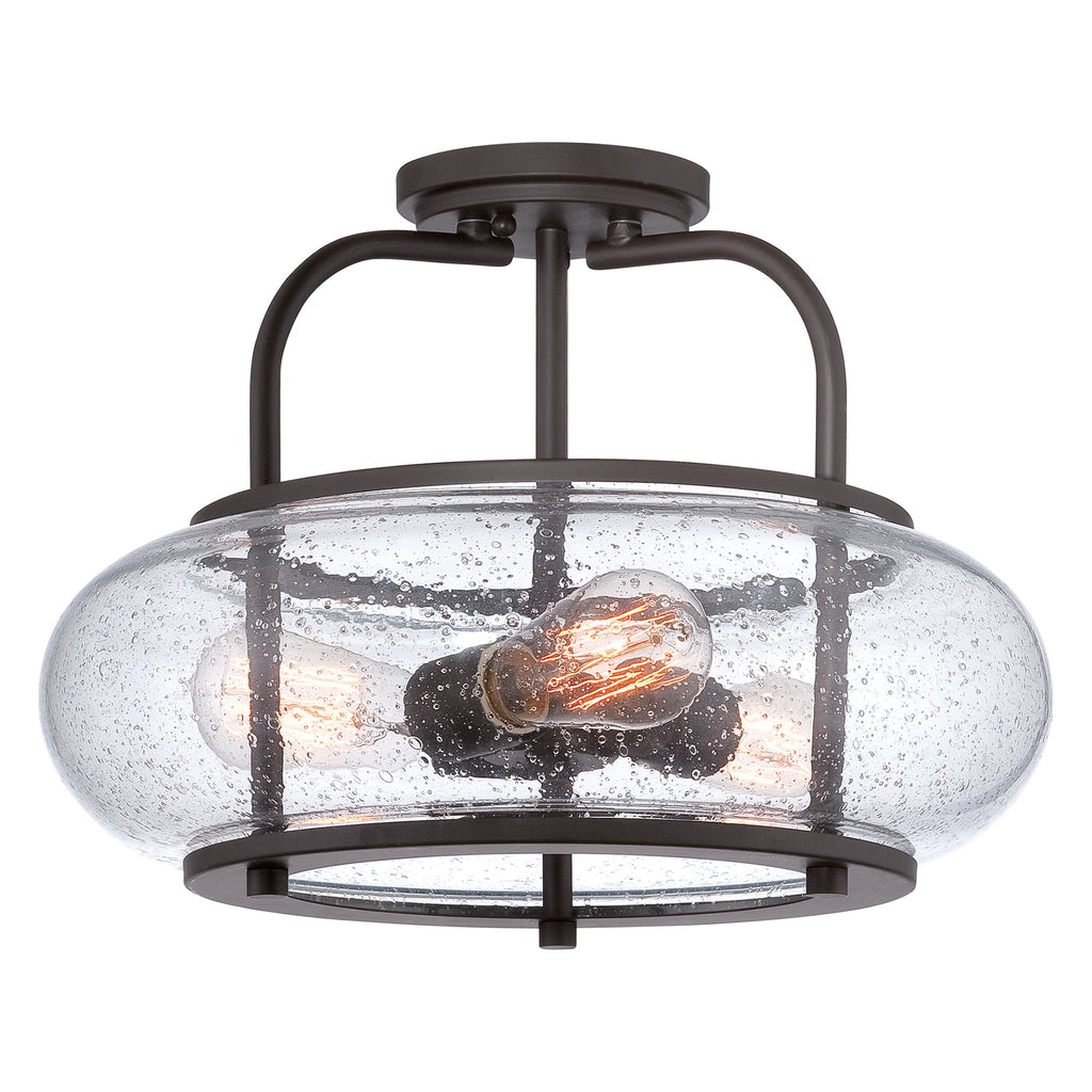 Trilogy 3 Light Medium Semi-Flush - Quoizel