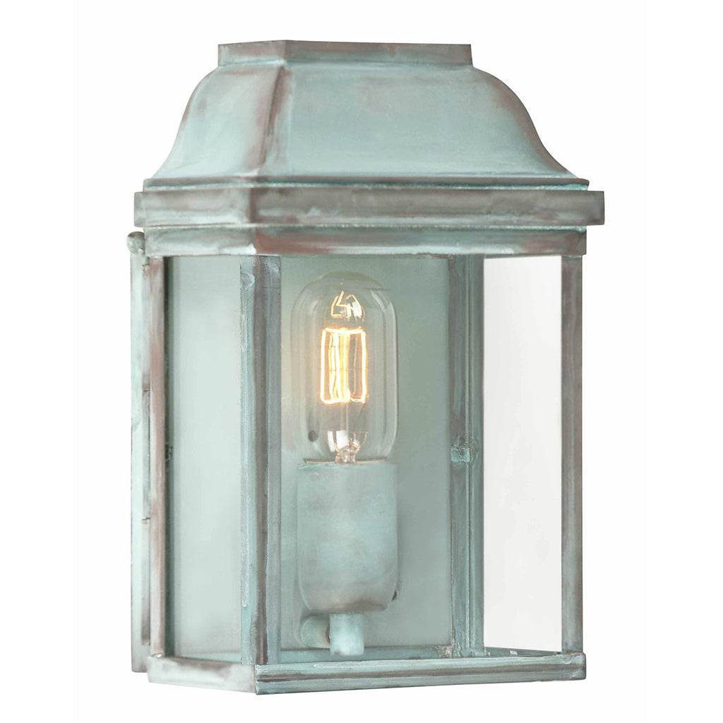 Victoria 1 Light Wall Lantern - Verdigris - Elstead Lighting