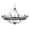 Windsor 12 Light Chandelier - Graphite - Elstead Lighting