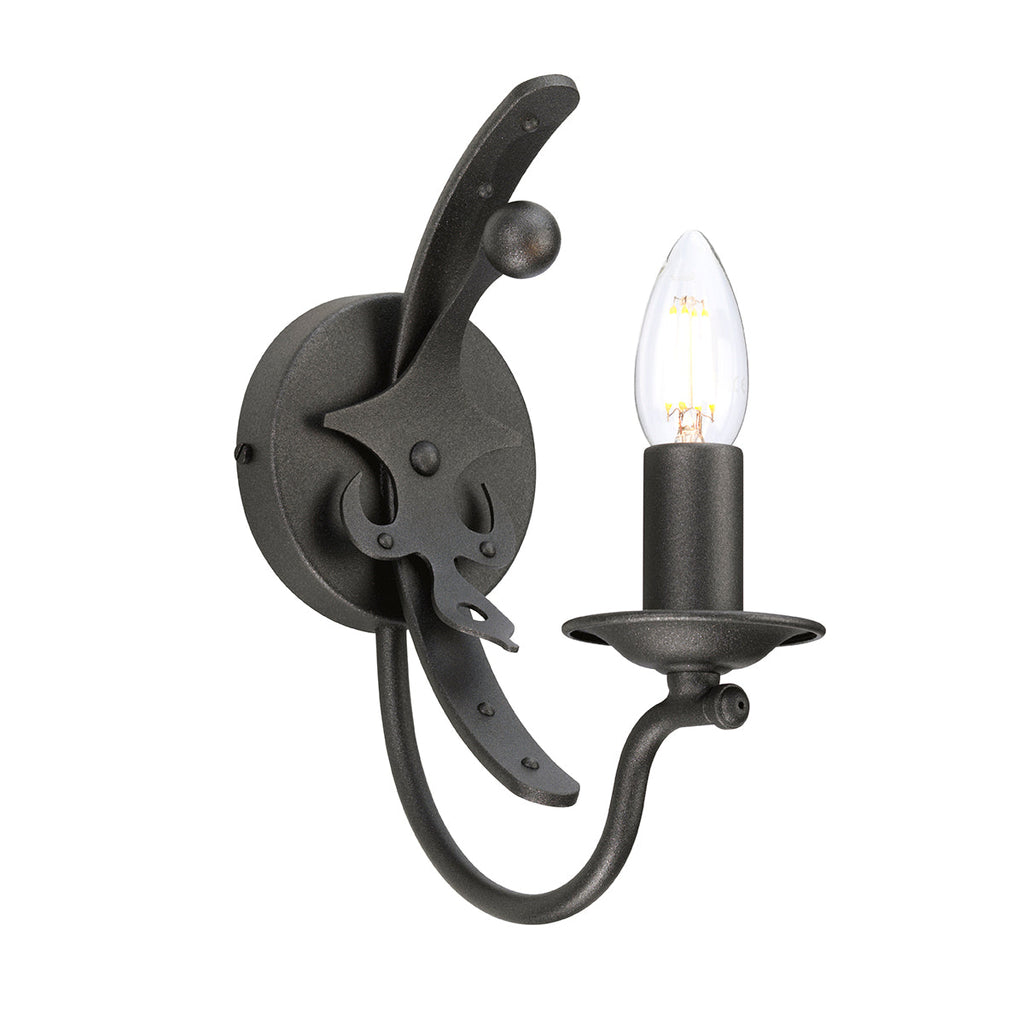 Windsor 1 Light Wall Light - Graphite - Elstead Lighting