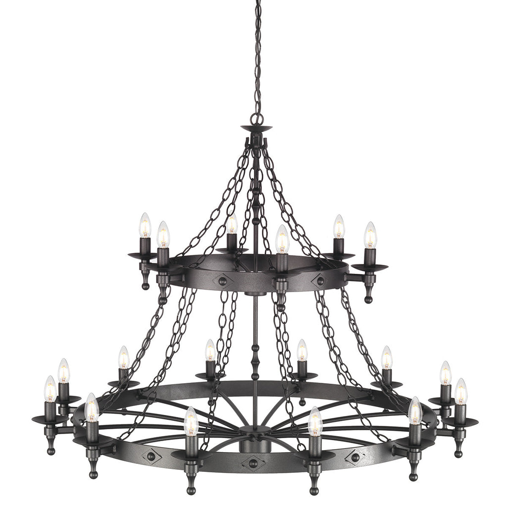 Warwick 18 Light Chandelier  - Elstead Lighting