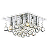 Abacus 4 Light 300MM G9 Square Flush Polished Chrome by Dar Lighting