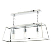 Academy 3 Light Pendant Stainless Steel by Dar Lighting