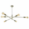 Alana 6lt Pendant Antique Brass by Dar Lighting