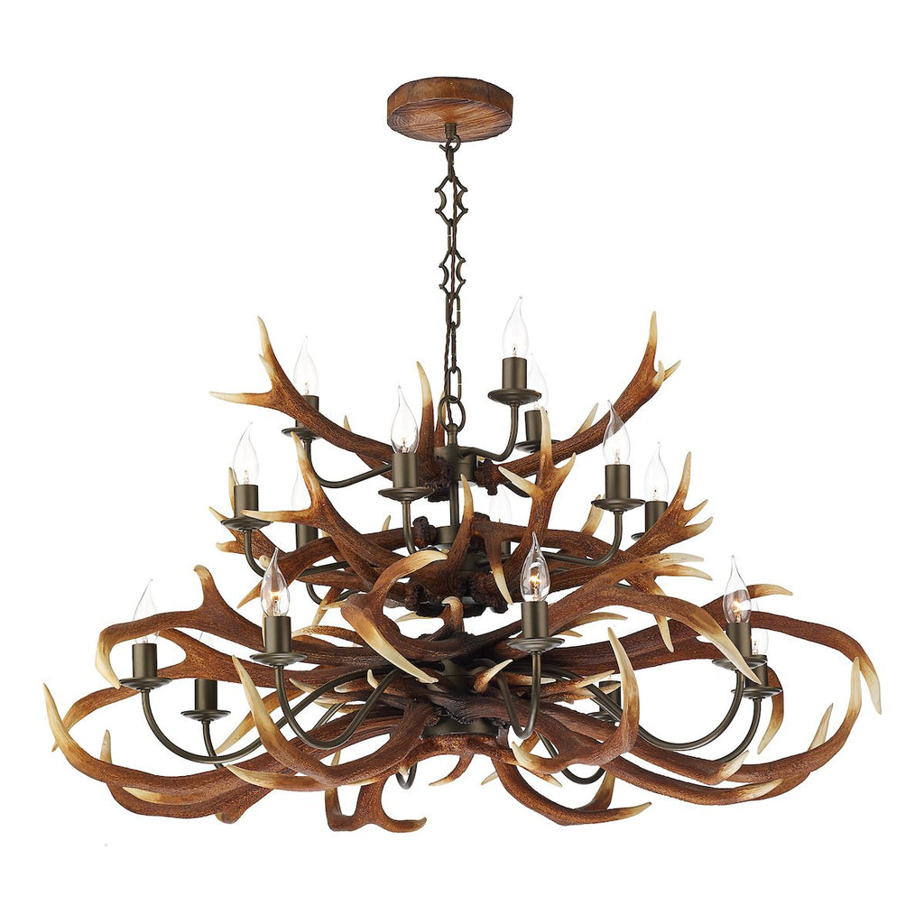 Antler 17 Light Tiered Pendant by David Hunt Lighting