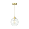 Apollo 1 Light Pendant in Butter Brass by David Hunt Lighting