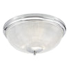 Arbor 3lt Flush Polished Chrome & Glass IP44 by Dar Lighting