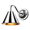 Avon single wall light,polished chrome, IP44 rated by David Hunt Lighting