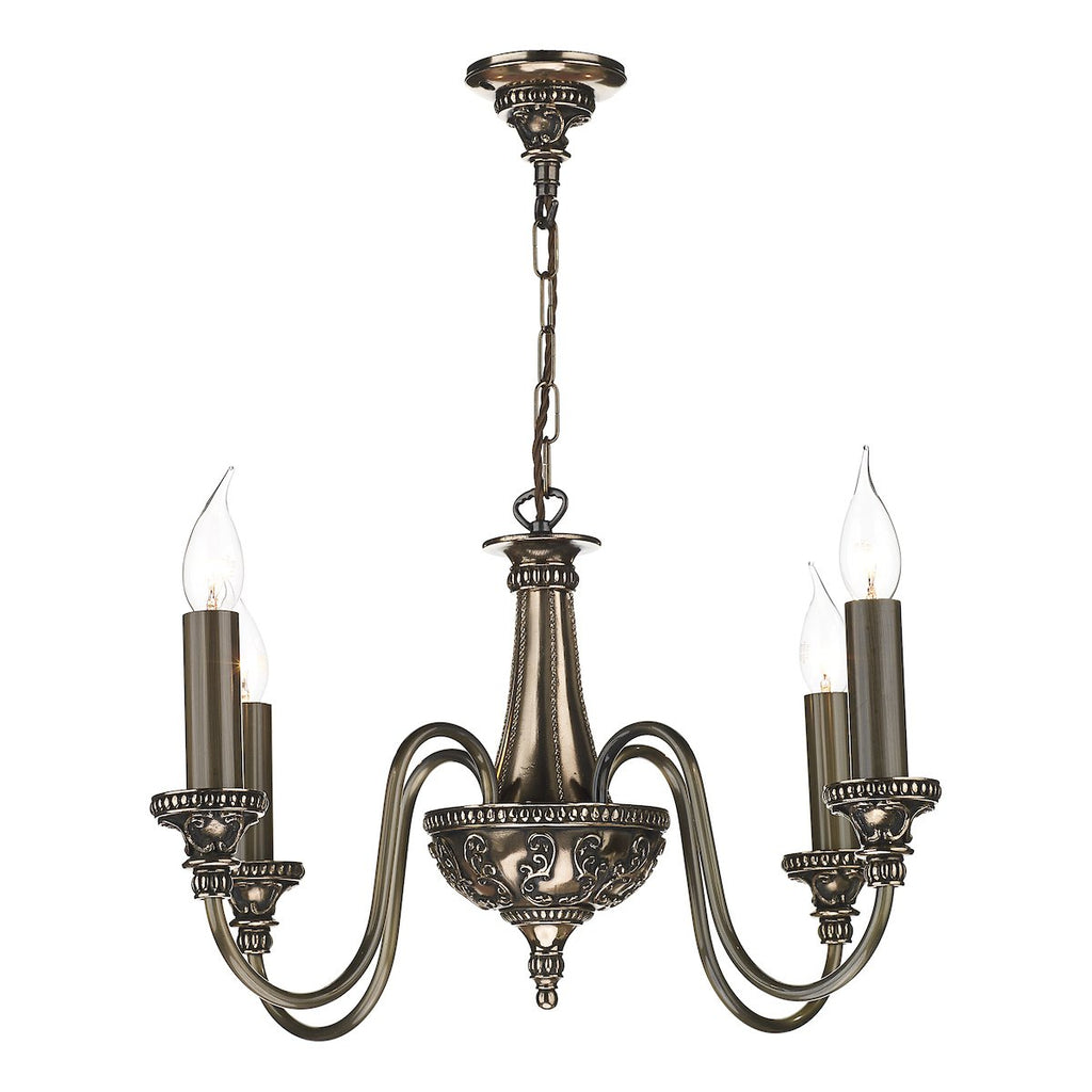 Bailey 4 Light Chandelier Bronze by David Hunt Lighting