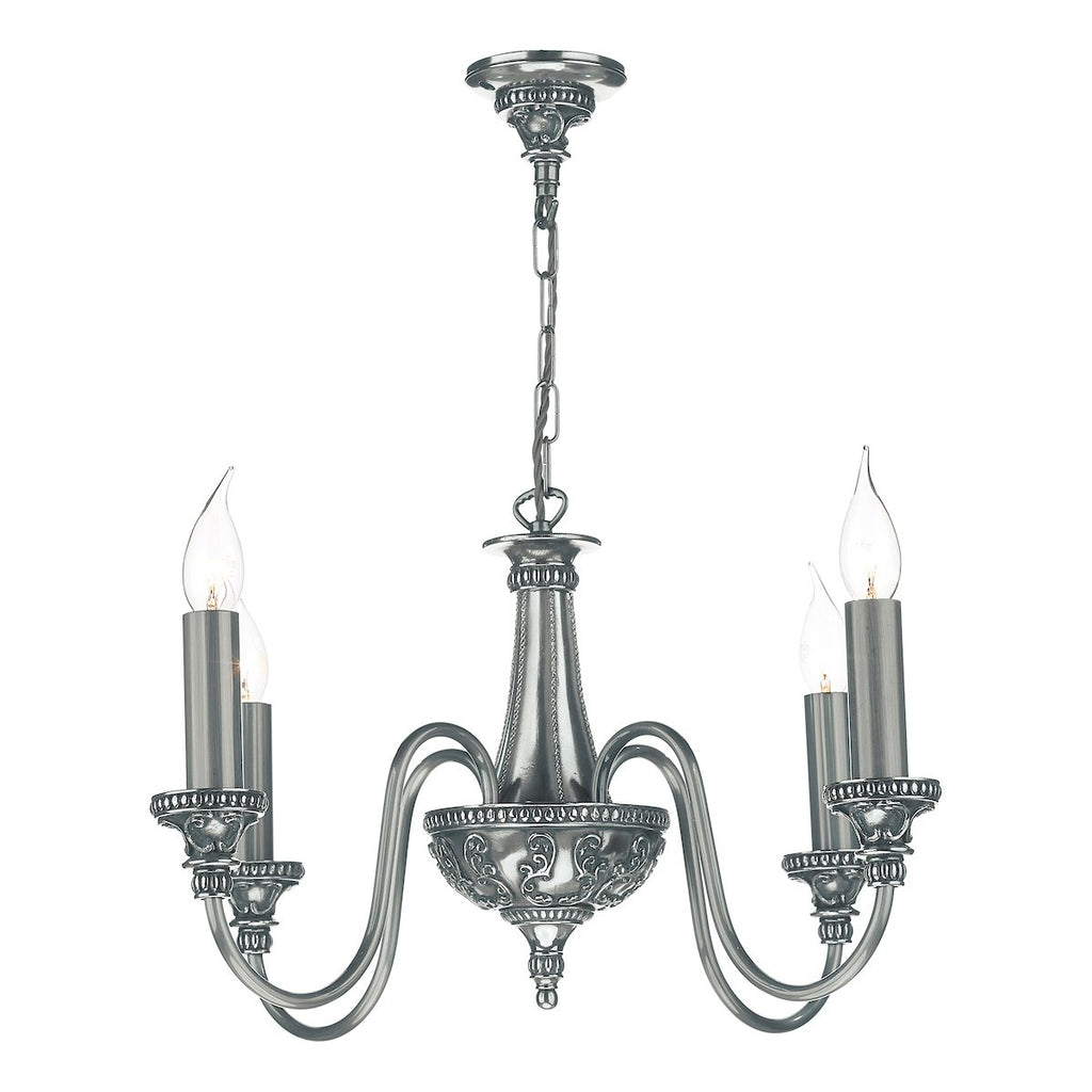 Bailey 4 Light Pendant in Pewter by David Hunt Lighting