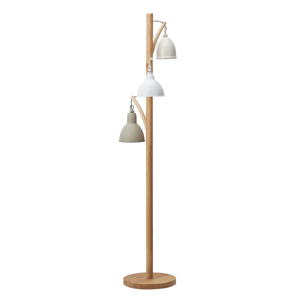 Blyton 3 Light Floor Lamp complete with Painted Shade by Dar Lighting