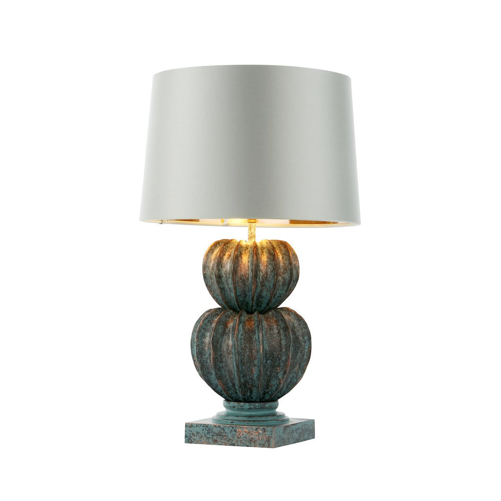 BOTANY table lamp in verdigris finish by David Hunt Lighting