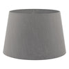 Cezanne 45cm Slate Grey Faux Silk Tapered Drum by Dar Lighting