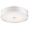 Civic 5 Light Flush Large Polished Chrome by Dar Lighting