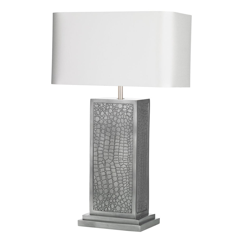 Croc Table lamp Pewter comes with Bespoke Shade by David Hunt Lighting