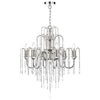 Daniella 6 Light Pendant Dual Mount Polished Nickel by Dar Lighting