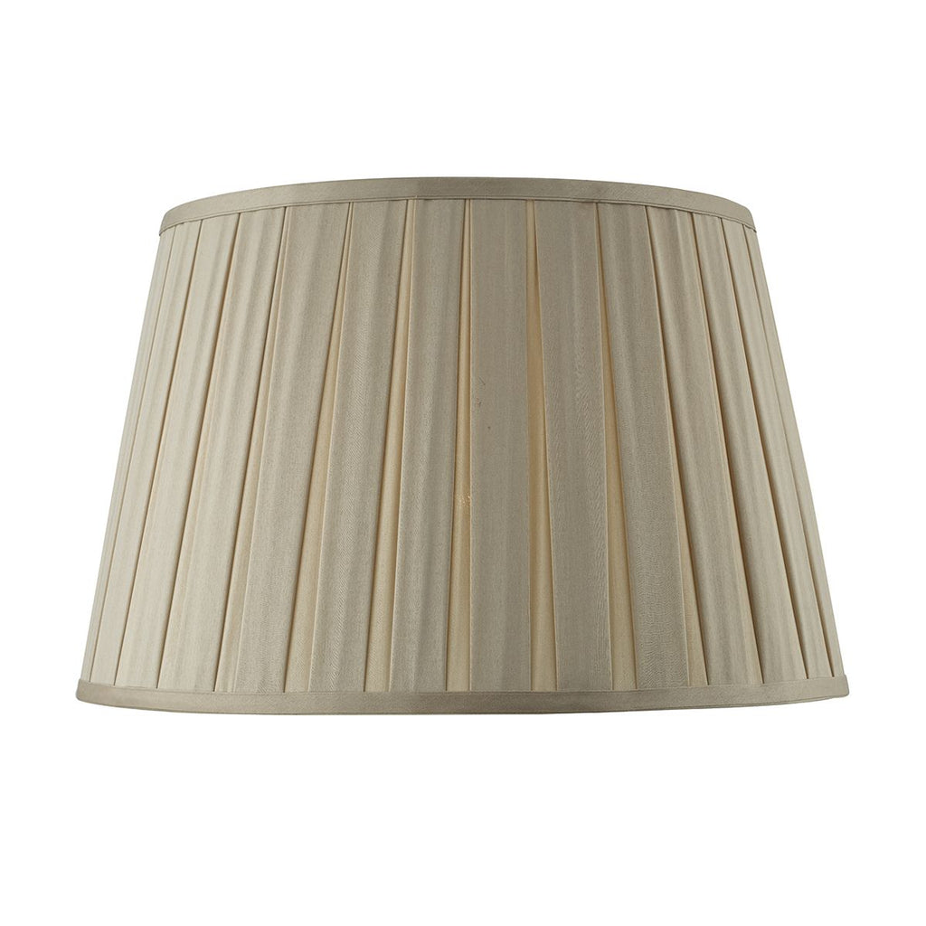 Degas 40cm Faux Silk Tapered Drum by Dar Lighting