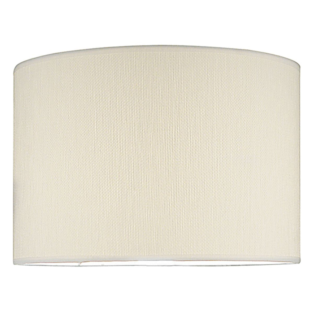 Delta 38cm Ivory Cotton Drum Shade by Dar Lighting