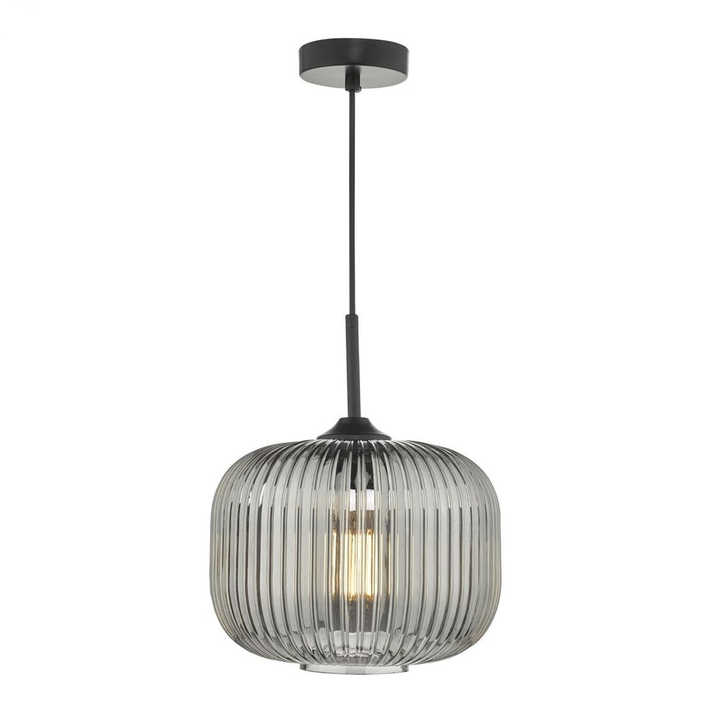 dar-lighting-demarius-1-light-pendant-black-and-smoked-glass