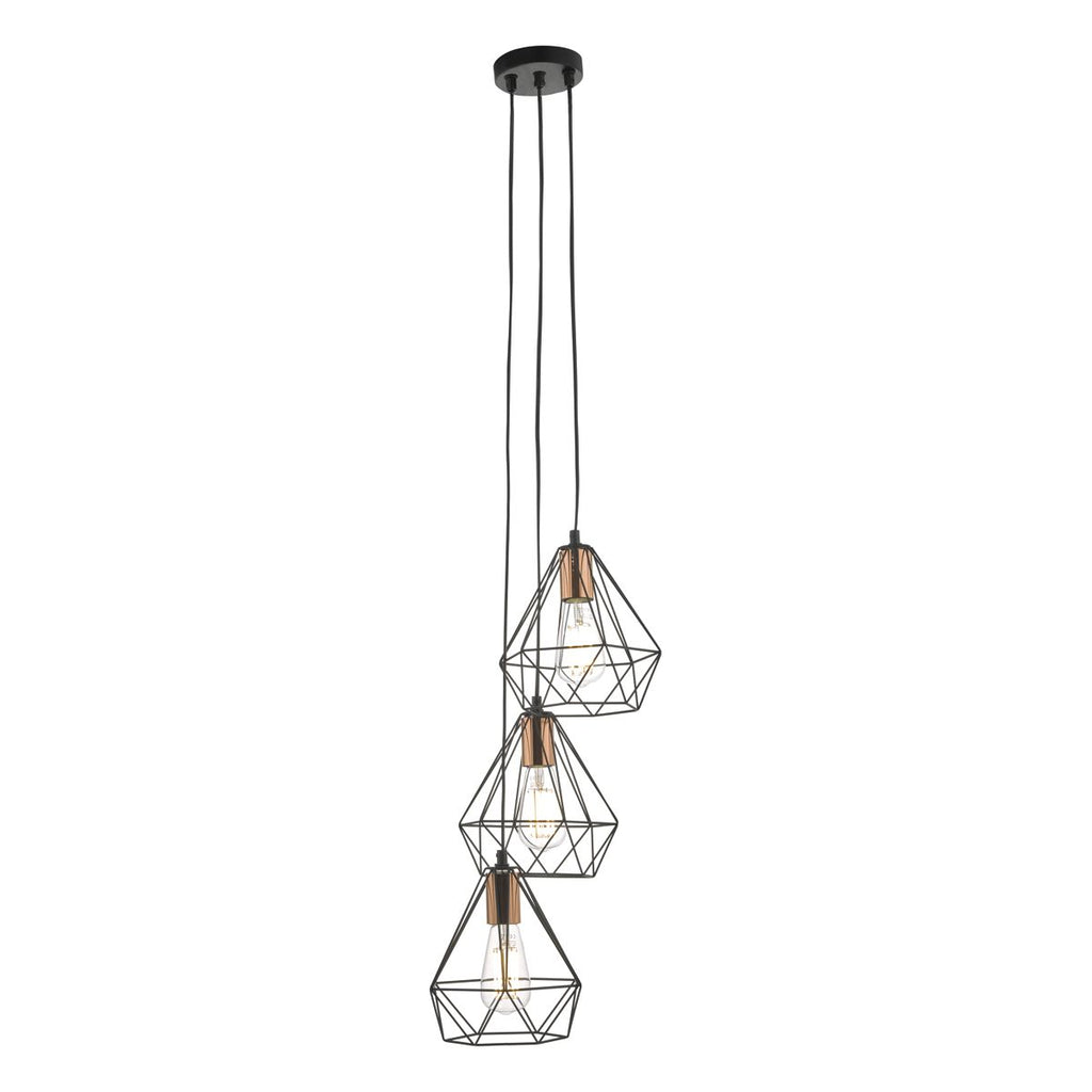 dar-lighting-deyon-3lt-cluster-pendant-black-&-copper