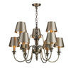 Dickens 9 Light Pendant in Bronze by David Hunt Lighting