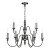 Dickens 9 Light Pendant in Pewter by David Hunt Lighting