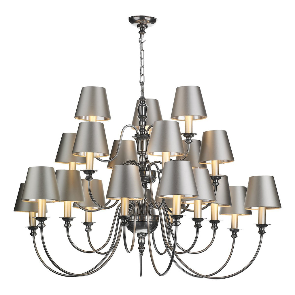 Dickens 21 Light Pendant in Pewter by David Hunt Lighting