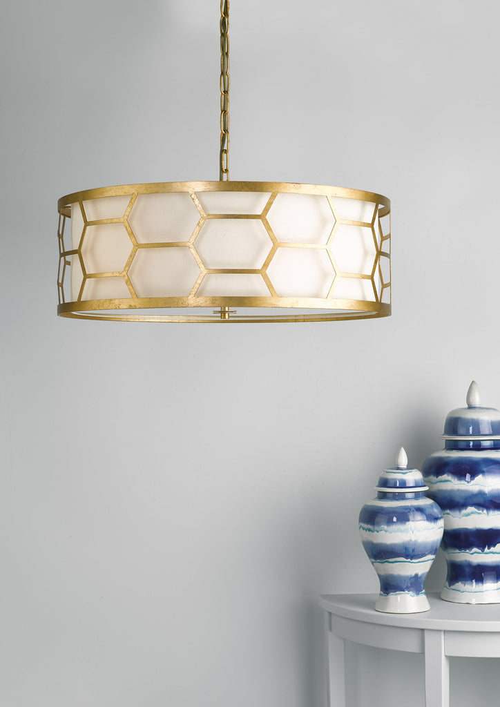 dar-lighting-epstein-4lt-pendant-gold-with-ivory-shade-&-frosted-glass-diffuser