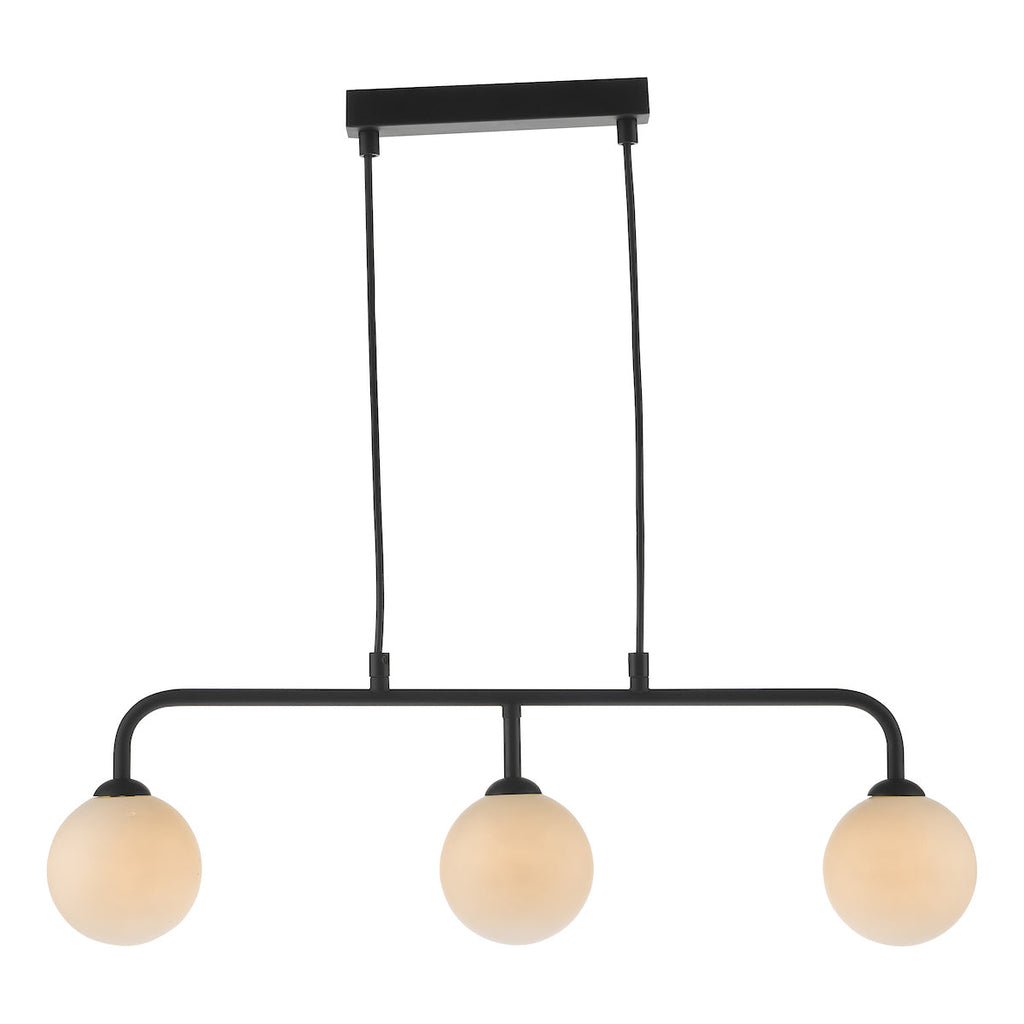 dar-lighting-feya-3-light-bar-matt-black-opal-glass