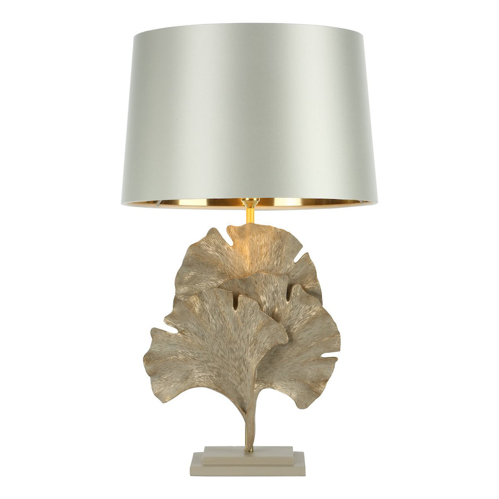 Gingko Table Lamp in cream gold by David Hunt Lighting