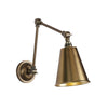 Hackney 1 Light Wall Light Antique Brass by David Hunt Lighting