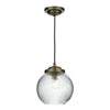 HENLEY Single pendant in Antique brass by David Hunt Lighting