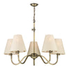 Hicks 5 Light Pendant Antique Brass by David Hunt Lighting