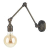 Hoxton Wall Light in Antique brass Fitting Only by David Hunt Lighting