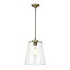 Isbley Single pendant in Aged Brass by David Hunt Lighting