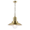 Corbridge Antique Brass 1 Light Fisherman Ceiling Light by Laura Ashley