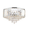 Vienna 3lt Flush Crystal Polished Chrome by Laura Ashley