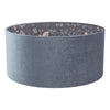 Portia Drum Shade Blue Velvet 18 inch by Laura Ashley