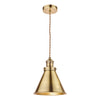 Rufus Pendant Antique Brass by Laura Ashley