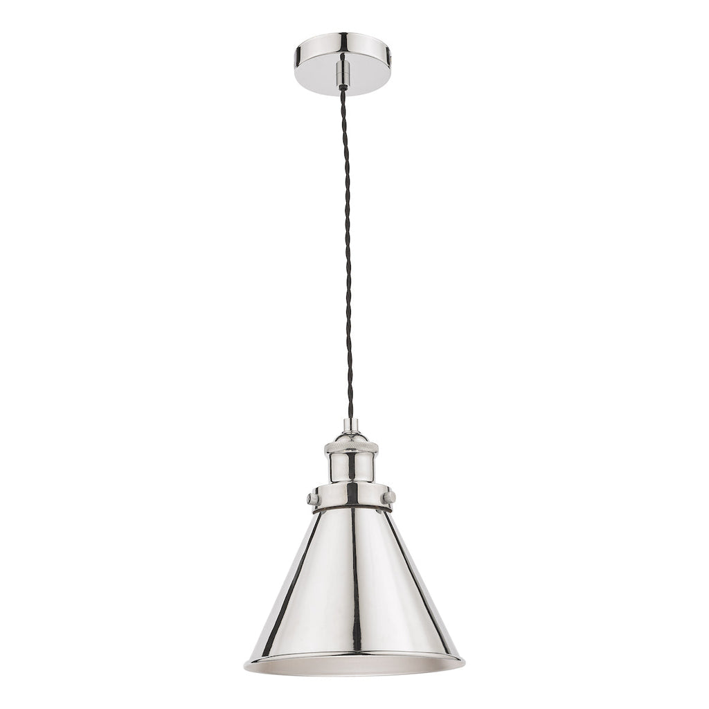 Rufus Pendant Polished Chrome by Laura Ashley