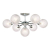 Atherton 7lt Semi Flush Polished Chrome Glass by Laura Ashley