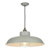 METRO Single pendant in powder grey by David Hunt Lighting