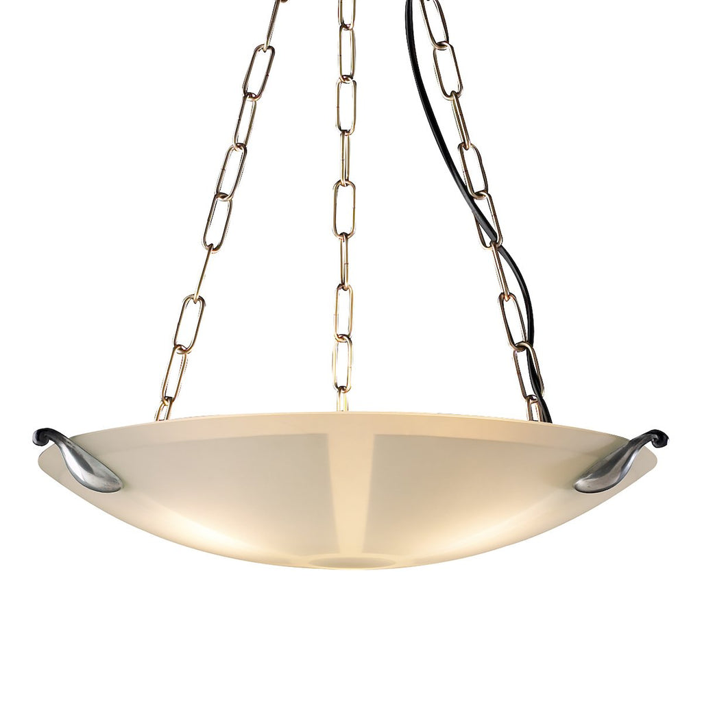 Savoy Small Acid Etched Glass Pendant by David Hunt Lighting