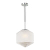 dar-lighting-nisha-1-light-pendant-polished-chrome-and-frosted/clear-glass