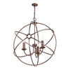 Orb 3 Light 600mm Pendant Antique Copper by David Hunt Lighting