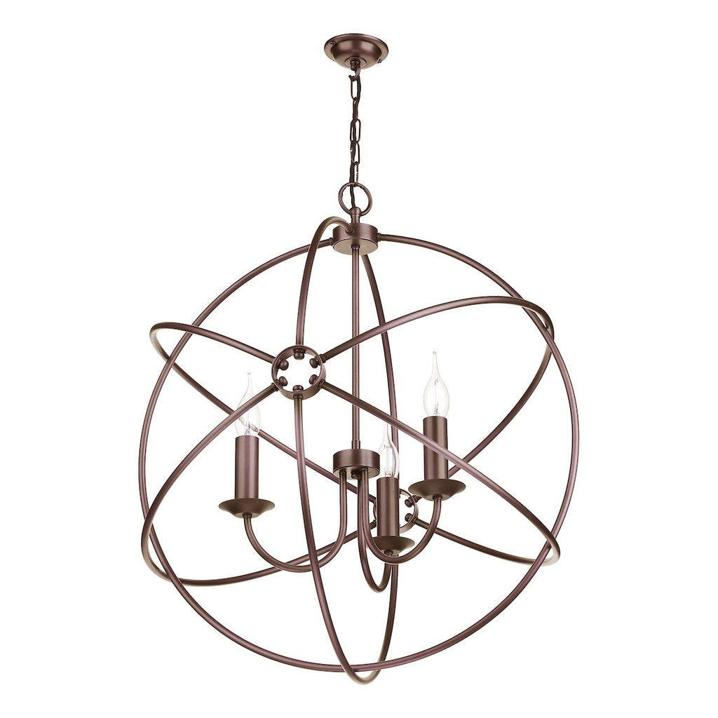 Orb 3 Light 600mm Pendant Antique Copper by David Hunt Lighting