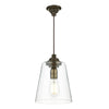 OYSTER Single pendant in bronze comes with glass by David Hunt Lighting