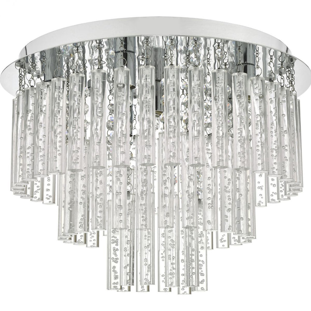 dar-lighting-paulita-5-light-flush-polished-chrome-and-clear-glass-ip44