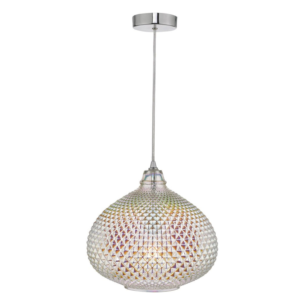 dar-lighting-roisin-pendant-glass-&-polished-chrome