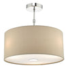 Ronda 40cm 3lt Pendant Ecru c/w diffuser by Dar Lighting